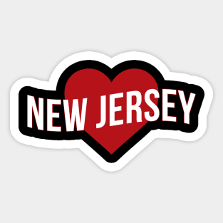 New Jersey Love Sticker